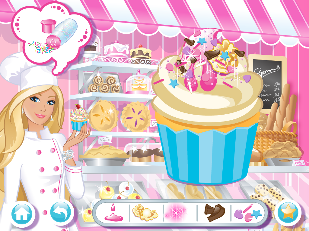 barbie cupcake shop