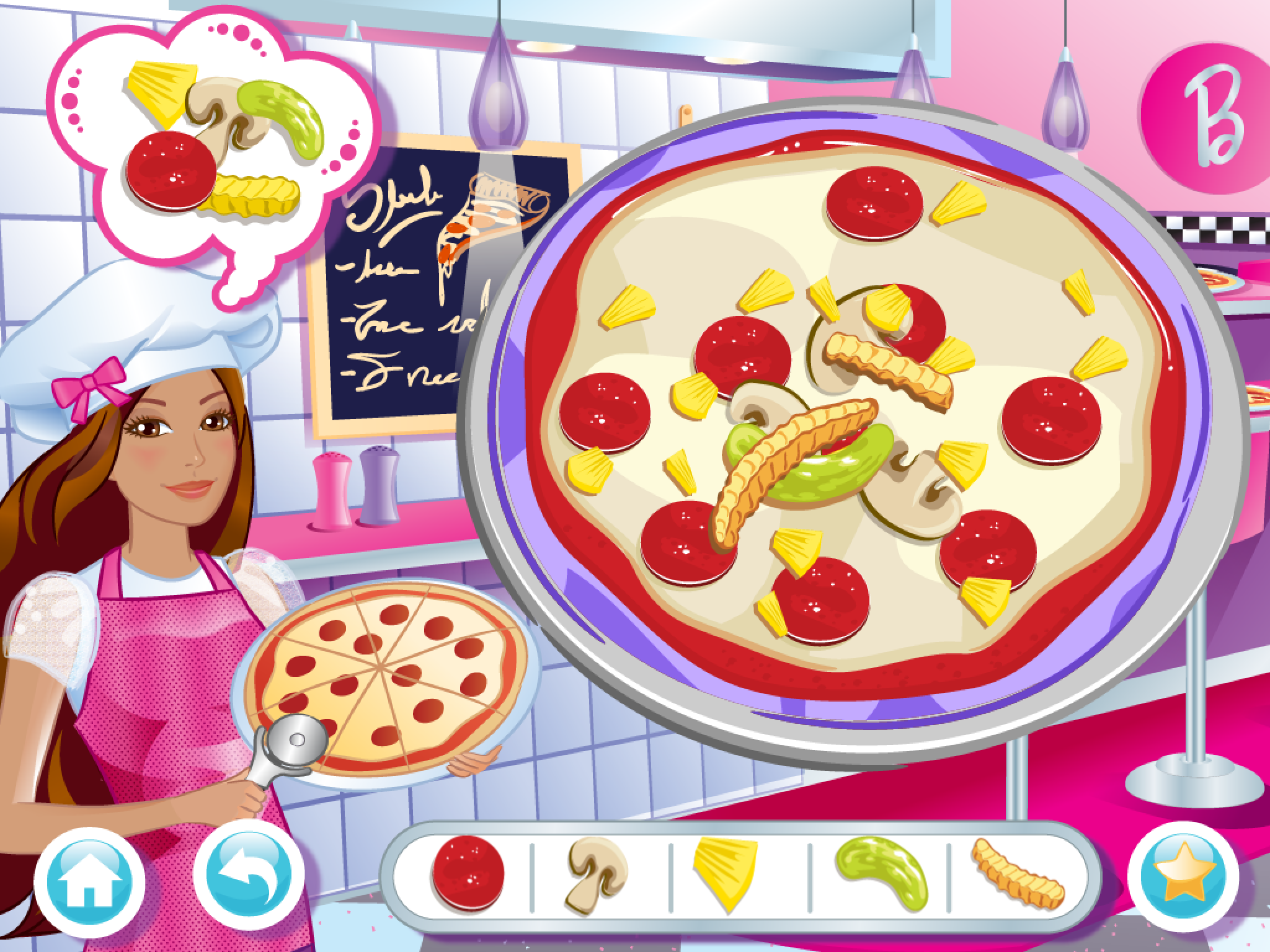 Барби как готовить пиццу